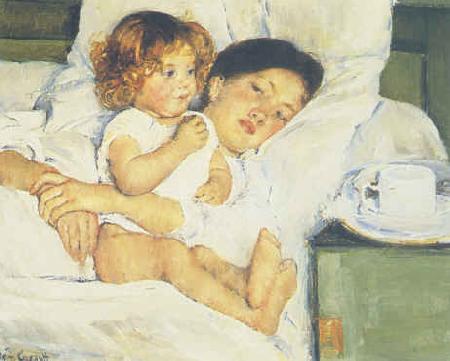 Mary Cassatt Breakfast in Bed France oil painting art